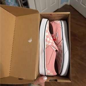 Vans Powder Pink Checkerboard Sneakers